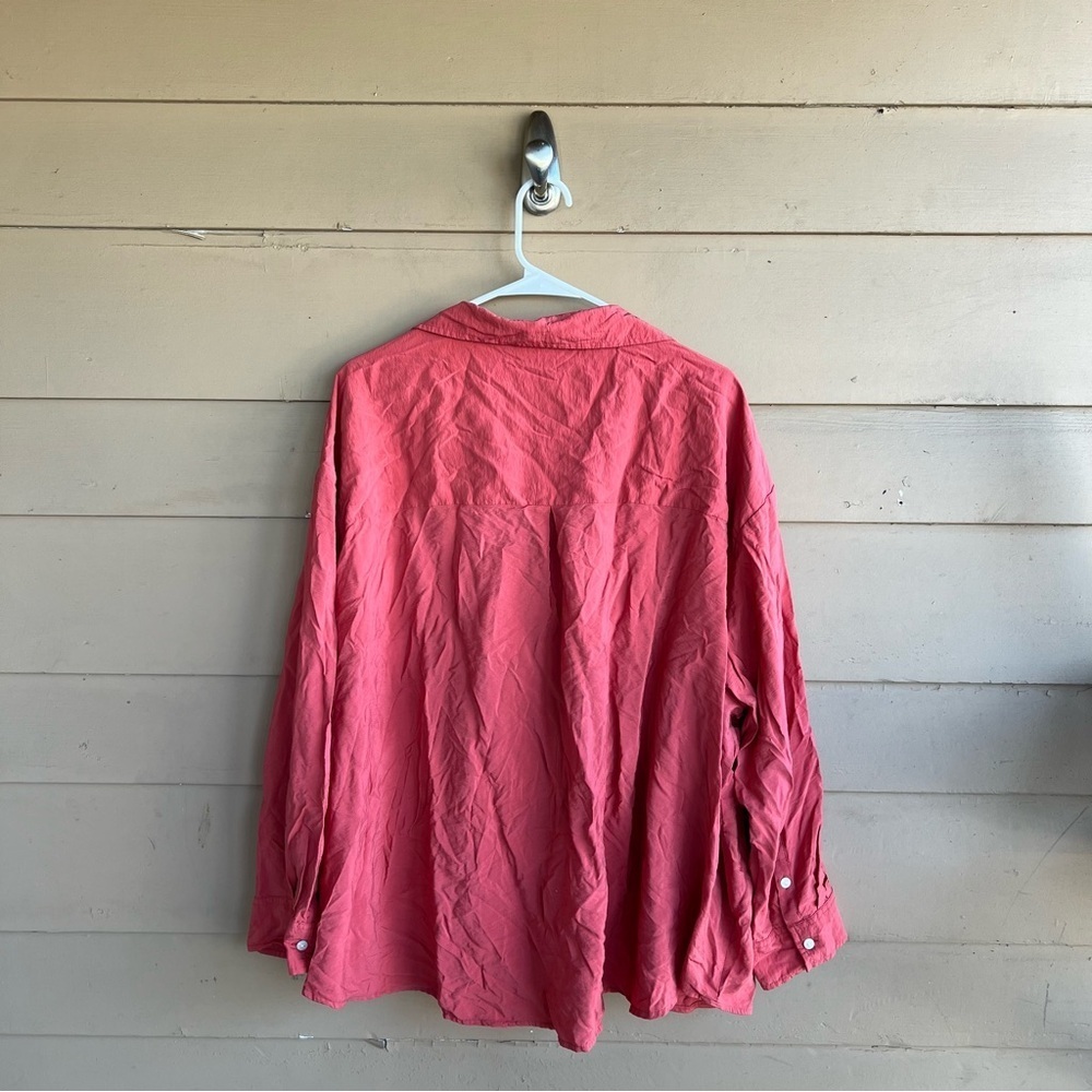 Terra & Sky women's plus size long-sleeve button-down Size 4x modest casual - Picture 5 of 5